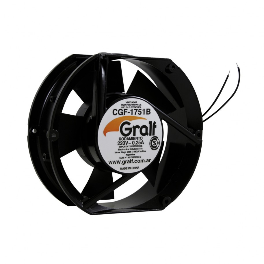 FAN GRALF 6in 172X150X51MM RULEMAN 220V