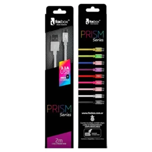 CABLE PRISM MICRO USB FOXBOX 2M BLANCO