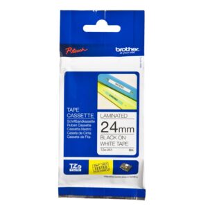 BROTHER TZE251 P/ROTULADORA 24MM NEGRO-BLANCO