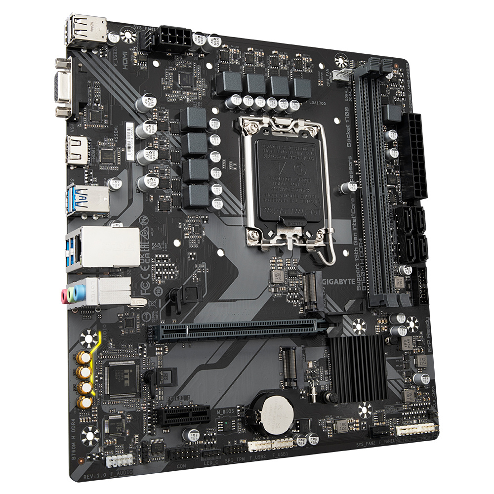 MB GIGABYTE S1700 B760M H DDR4 BOX M-ATX - Imagen 3