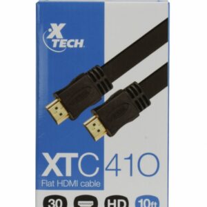 CABLE  PLANO X-TECH C/CONECTOR MACHO A MACHO 3M