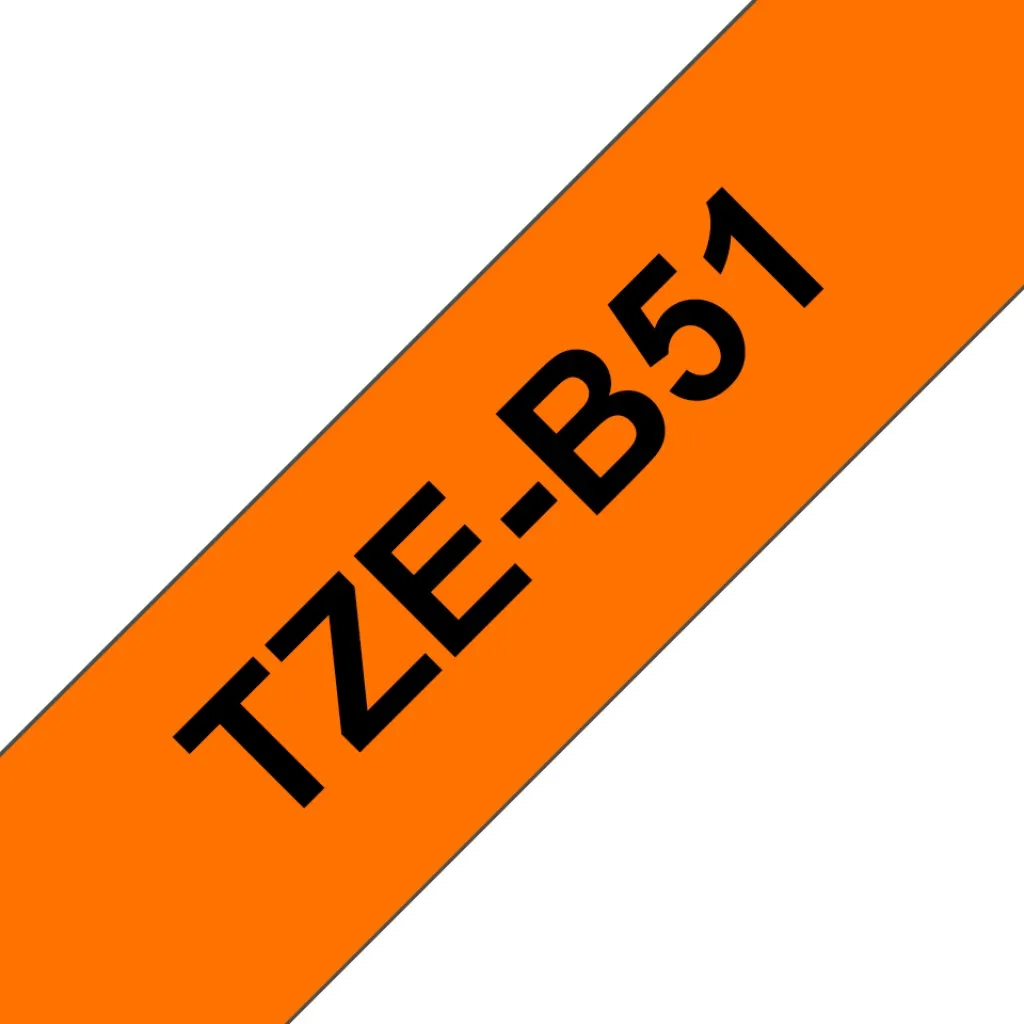CINTA P/ROTU BROTHER TZEB51 24MM NEGRO/FLUOR - Imagen 4