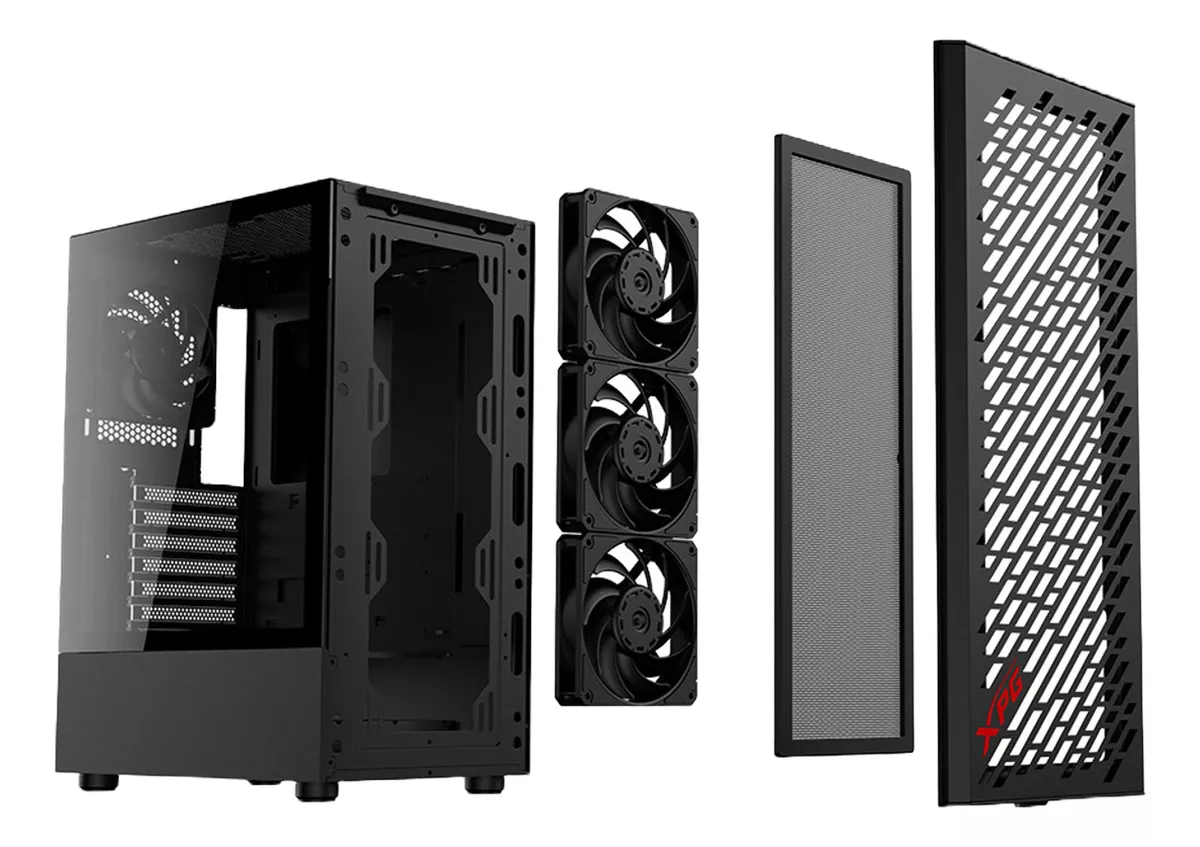 GAB XPG VALOR AIR PLUS NEGRO FANS ARGBX4 - Imagen 5