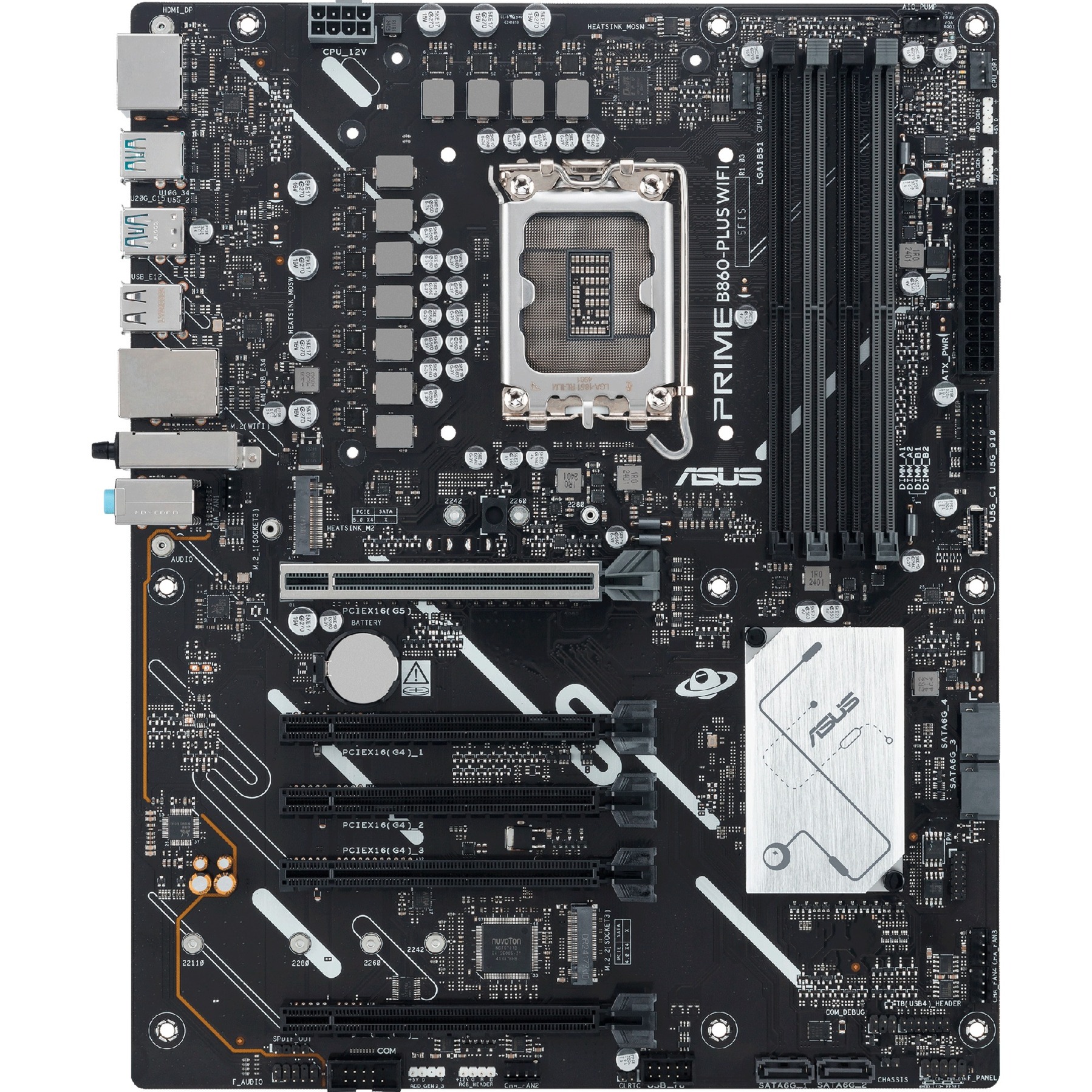 MB ASUS S1851 TUF GAMING B860-PLUS WIFI DDR5 BOX - Imagen 6