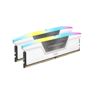 Memoria Ram UDIMM CORSAIR VENGEANCE 32GB DDR5 6000MHz CL30 1.40V (2 x 16GB) Blanca RGB