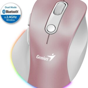 MOUSE GENIUS ERGO 9000S PRO 2.4GHZ+BT  ROSA