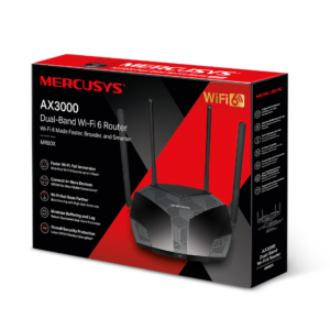 ROUTER 3P MERCUSYS MR80X AX3000 WIFI 6