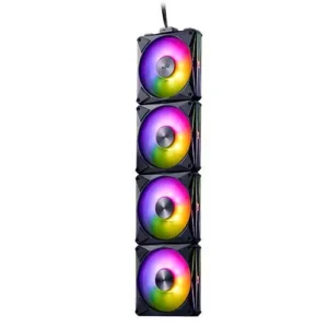 FAN XPG P/GAB HURRICANE MAG 120MM NEGRO ARGB X4