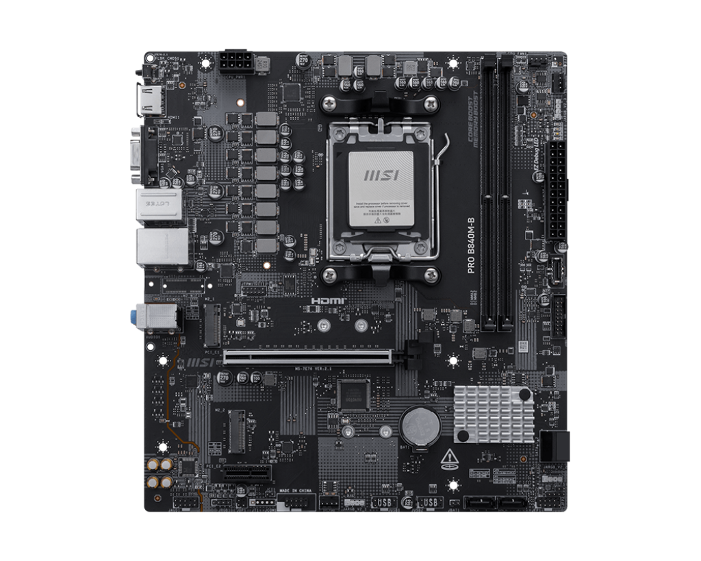 MB MSI AM5 PRO B840M-B DDR5 BOX M-ATX - Imagen 2