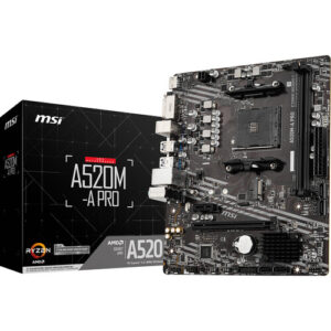 MB MSI AM4 A520M-A PRO DDR4 BOX M-ATX