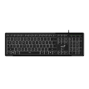 TECLADO GENIUS SLIMSTAR 820 USB BLACK RETROILUMINA