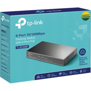 SWITCH  8P TP-LINK 10/100  4P POE DESKTOP