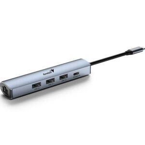 HUB GENIUS UH-545 USB-C A USB-CX1/USB-A X3/RJ45X1
