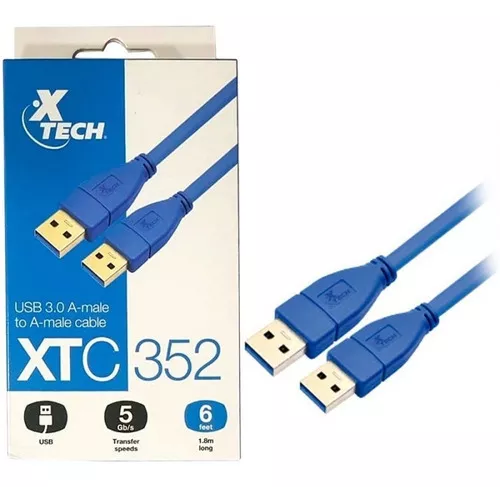 CABLE USB 3.0 X-TECH A-MACHO A MACHO 1.8M