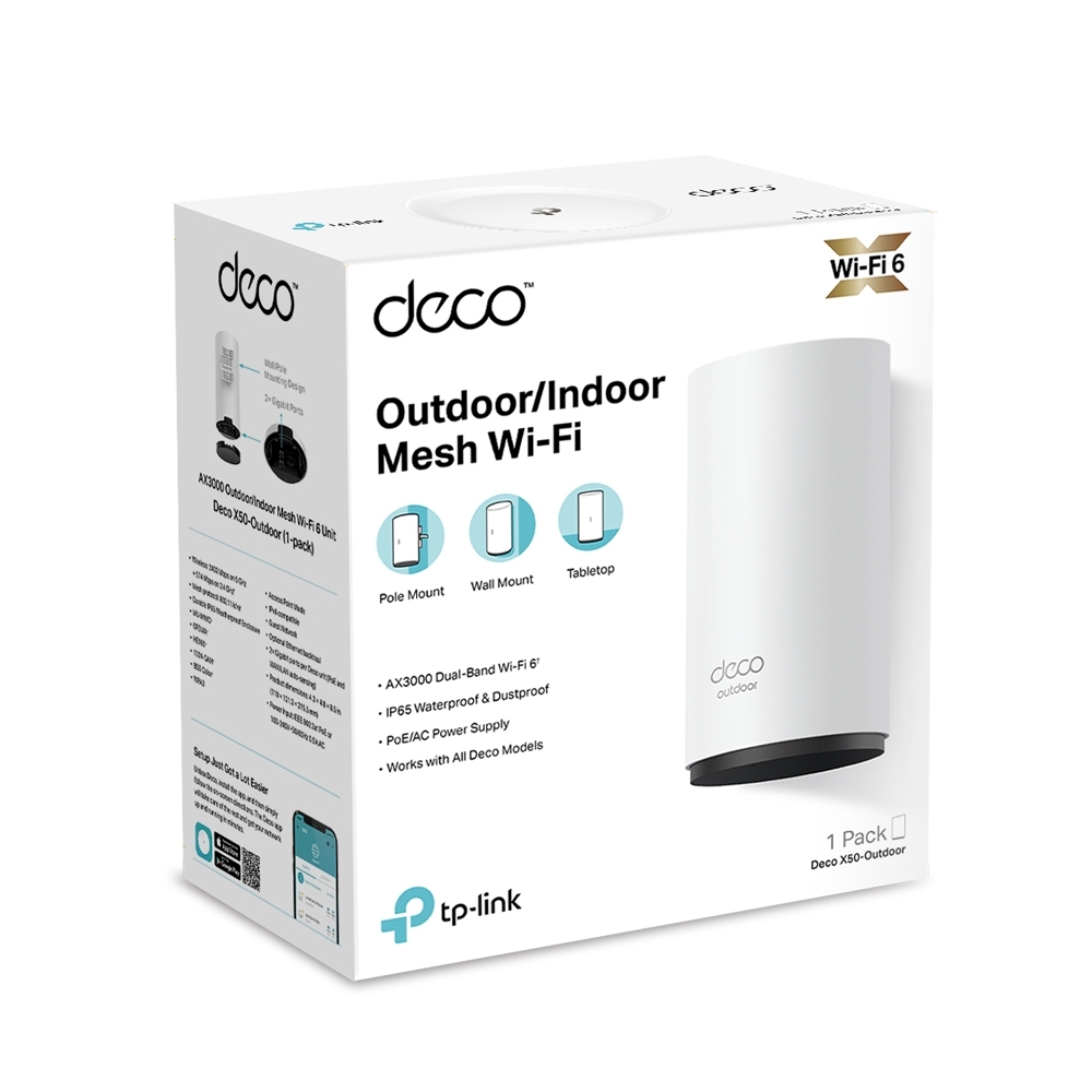 SISTEMA MESH TP-LINK DECO X50-OUT (1-PACK) AX3000 - Imagen 4