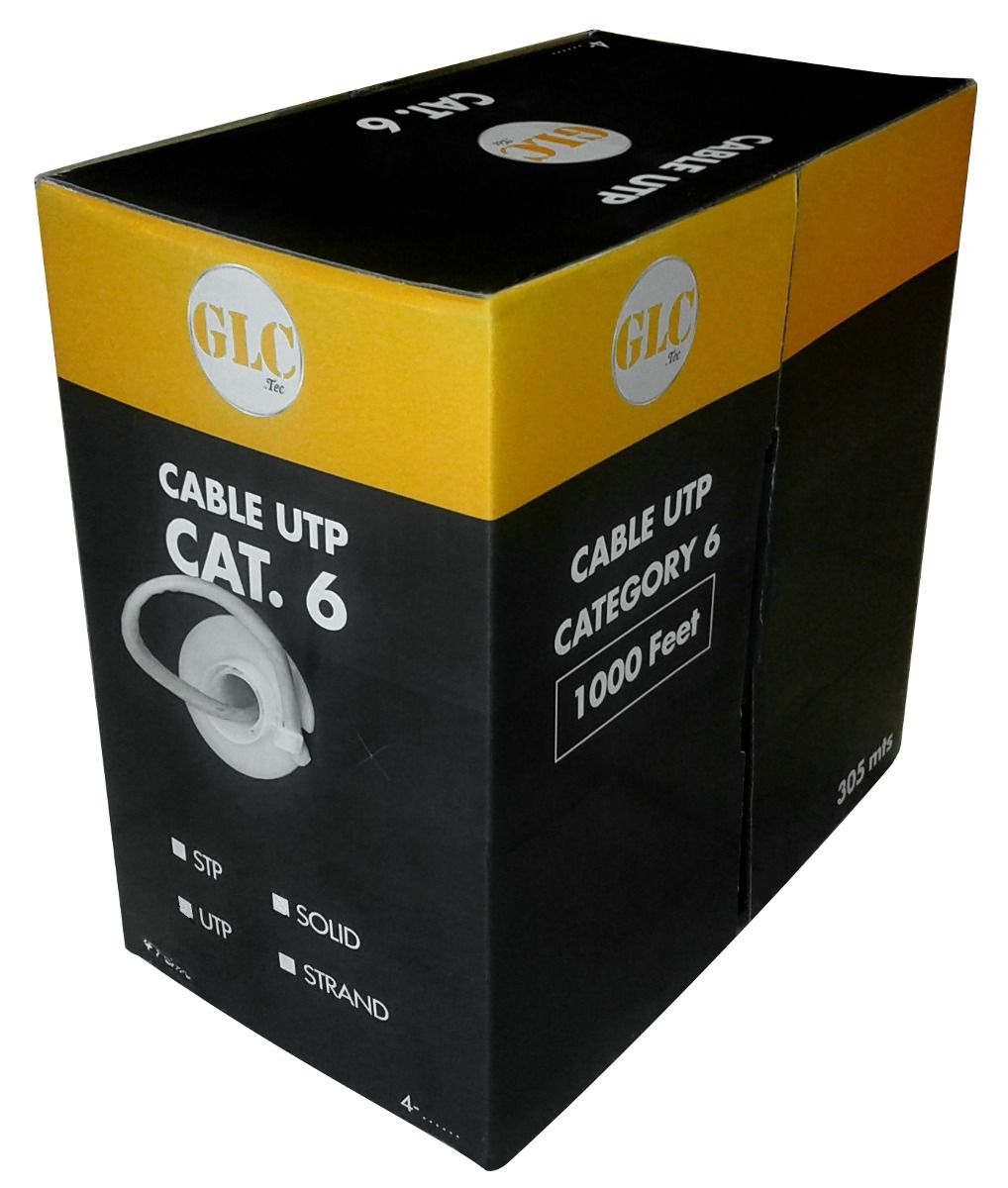 Cable UTP Cat.6 GLC Interior Max X305Mts Gris