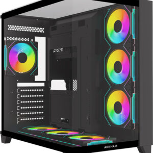 Gabinete Arkham Minor 7 Fan ARGB ATX Negro
