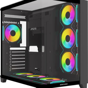Gabinete Arkham Minor 7 Fan ARGB ATX Negro