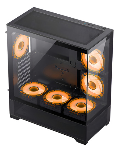 Gabinete Gamemax Vista AB 6Fanes Negro - Imagen 7