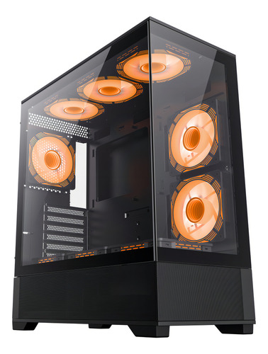Gabinete Gamemax Vista AB 6Fanes Negro - Imagen 8