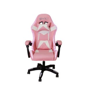 SILLA GAMER SYX GC-S02 PK WH ROSA BLANCO RGB
