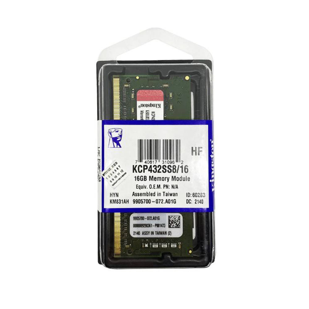 Memoria Sodimm DDR4 16GB Kingston 3200 CL19 KCP