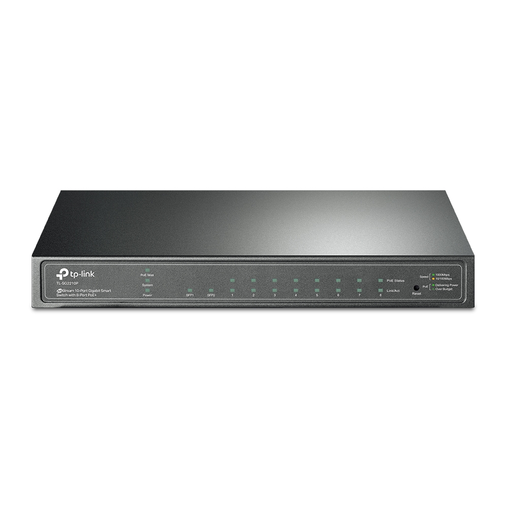 SWITCH 8P TP-LINK SG2210P GIGA POE 2 SFP ADMIN