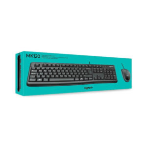 Teclado con Mouse Logitech MK120 USB Latino Negro