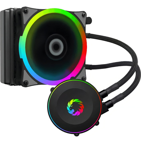 Watercooler 120mm Intel Amd Gamemax Iceberg Pcreg Led Rgb - Imagen 2
