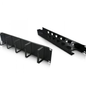 Organizador De Cable GLC 19 1U Negro C/Tapa