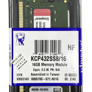Memoria Sodimm DDR4 16GB Kingston 3200 CL19 KCP