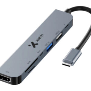 Adaptador Xtech, Multipuerto, 7 en 1 , USB C