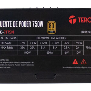 Fuente Teros TE-7175W 750W 80 Plus Gold ATX Full Modular
