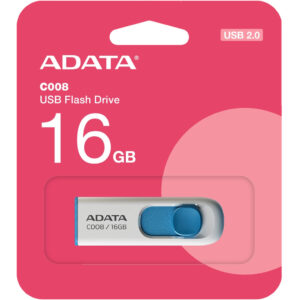Pen Drive ADATA C008 RWE 16GB USB 2.0 C/ tapa des