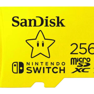 Tarjeta de Memoria Sandisk MicroSDXC 256GB UHS-I Card C10 U3 100Mb for Nintendo Switch Mario Bros Edition