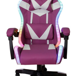 SILLA GAMER SYX GC-S02 PW PURPURA BLANCO RGB