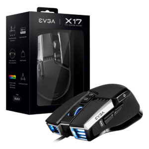 Mouse EVGA X17 Gamer 16000 DPI 10 Botones 5 Perfiles Ergonomico