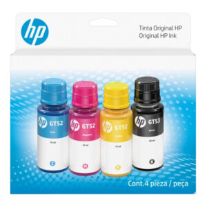Botella de tinta HP GT53/GT52 Negra Cian Magenta Amarilla Pack de 4