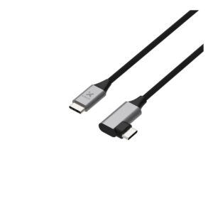 Cable Xtech USB C 2,0 macho a macho en L 3m