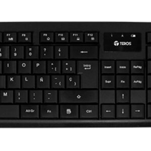 Combo Teclado y Mouse Inalambrico Teros TE-4071N 2.4Ghz Negro