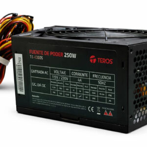 Fuente Teros TE-1330S 250W ATX 3.1 24 Pines Black
