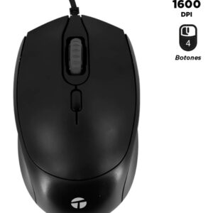 Mouse Teros TE-1222S c/cable Black