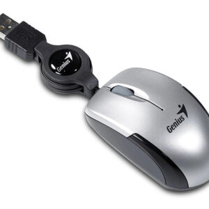 Mouse c/cable GENIUS Micro Traveler V2 Plata