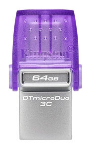 Pen Drive 3.2 DT Microduo 64GB USB-A   USB-C Gen 1