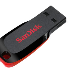 Pen Drive SANDISK Cruzer Blade 128GB USB 2.0 Tipo A Negro