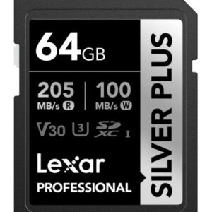 Tarjeta SILVER PLUS SDXC Lexar 64GB UHS-I