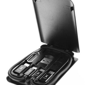Estuche portátil multifuncional con cable USB C