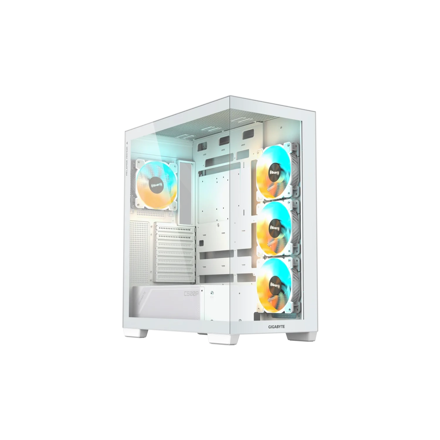 Gabinete GIGABYTE C500 PANORAMIC STEALTH Mid Tower S/Fuente Blanco