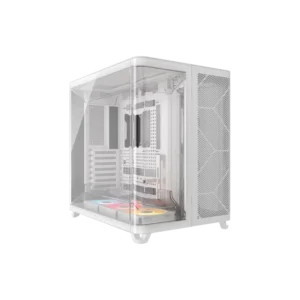 Gabinete CORSAIR ARGB AIR 5400 RS-R Mid Tower con triple cámara Blanco