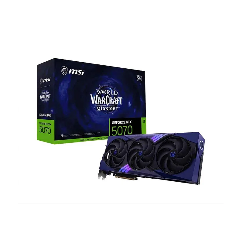 VGA 12GB Rtx 5070 MSI World Of Warcraft Oc
